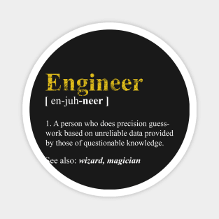 Engineer Tech Support Definition Shirt Funny Computer Nerd Meaning Magnet